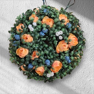 Kis begóniás pletyka kopogtató  - otthon & életmód - dekoráció - ajtó- és ablak dekoráció - ajtódísz & kopogtató - Meska.hu