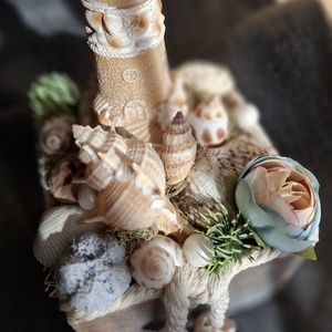 Nyári asztaldísz - Világító tornyos - otthon & életmód - virágdekoráció - virágdíszek - asztali virágdísz - Meska.hu