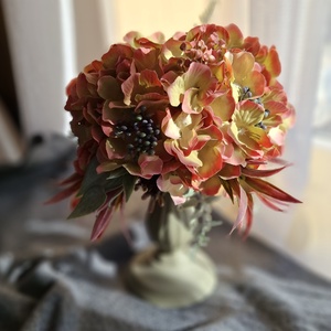 Zöld tökös asztaldísz - otthon & életmód - virágdekoráció - virágdíszek - asztali virágdísz - Meska.hu