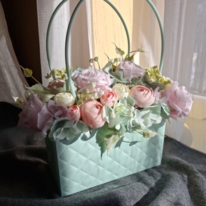 Virágos táska, Otthon & Életmód, Virágdekoráció, Virágok, Virágcsokor, Mindenmás, MESKA