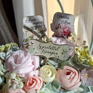 Virágos táska - otthon & életmód - virágdekoráció - virágok - virágcsokor - Meska.hu