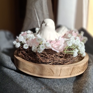 Kismadár fészekben  - otthon & életmód - dekoráció - asztal és polc dekoráció - asztaldísz - Meska.hu