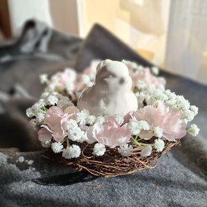 Kismadár fészekben  - otthon & életmód - dekoráció - asztal és polc dekoráció - asztaldísz - Meska.hu