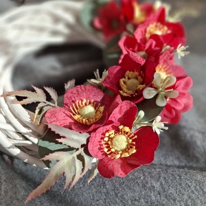 Pipacsos ajtódísz  - Meska.hu