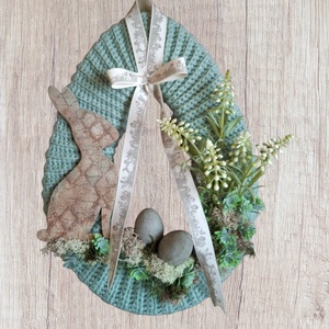 Tojás alakú Húsvéti ajtódísz  - otthon & életmód - dekoráció - ajtó- és ablak dekoráció - ajtódísz & kopogtató - Meska.hu