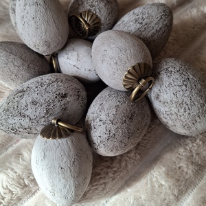 Kőhatású függő tojás dísz szett-barna, Otthon & Életmód, Dekoráció, Fali és függő dekoráció, Függődísz, Mindenmás, Tojásfestés, MESKA