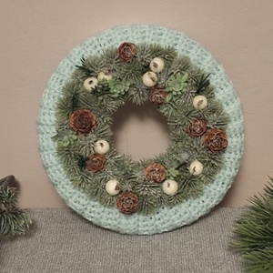 Deres fenyves ajtódísz, falidísz - karácsony - adventi díszek - adventi ajtódísz - Meska.hu