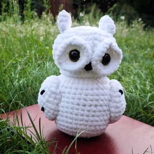 Horgolt Hedwig bagoly  - játék & sport - plüssállat & játékfigura - bagoly - Meska.hu