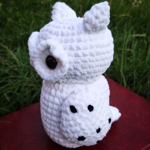 Horgolt Hedwig bagoly  - játék & sport - plüssállat & játékfigura - bagoly - Meska.hu