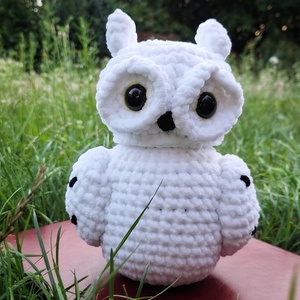 Horgolt Hedwig bagoly  - játék & sport - plüssállat & játékfigura - bagoly - Meska.hu