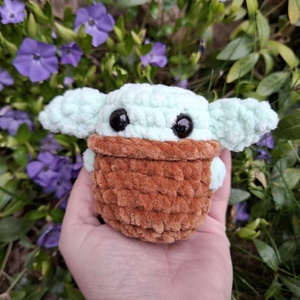 Horgolt plüss marok Baby Yoda - játék & sport - plüssállat & játékfigura - más figura - Meska.hu