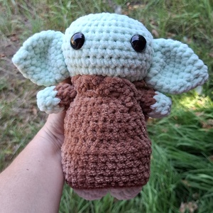 Horgolt puha plüss Baby Yoda - játék & sport - plüssállat & játékfigura - maci - Meska.hu