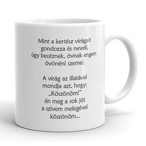Óvó néninek, dadus néninek idézettel ballagási bögre - otthon & életmód - konyhafelszerelés, tálalás - tálalás - bögre & csésze - Meska.hu
