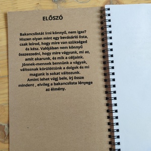 Bakancslista jegyzetfüzet  - otthon & életmód - papír, írószer - jegyzetfüzet & napló - Meska.hu
