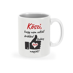Köszi.. fehér bögre, Otthon & Életmód, Konyhafelszerelés, tálalás, Tálalás, Bögre & Csésze, Mindenmás, MESKA