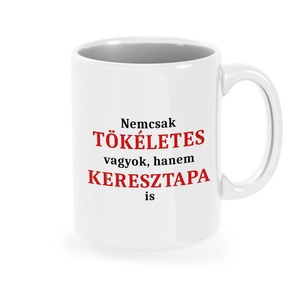 Nem csak... fehér bögre, Otthon & Életmód, Konyhafelszerelés, tálalás, Tálalás, Bögre & Csésze, Mindenmás, MESKA