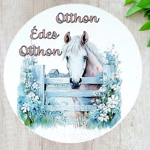 Nyomtatott kerek kopogtató közép, Otthon & Életmód, Dekoráció, Ajtó- és ablak dekoráció, Ablakdísz, Mindenmás, MESKA