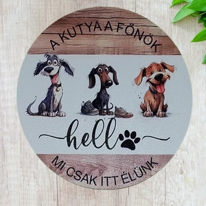Nyomtatott kerek kopogtató közép, Otthon & Életmód, Dekoráció, Ajtó- és ablak dekoráció, Ablakdísz, Mindenmás, MESKA