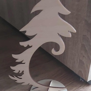 Natúr fa Gömbtartó, Karácsony, Adventi díszek, Adventi asztaldísz, Gravírozás, pirográfia, MESKA