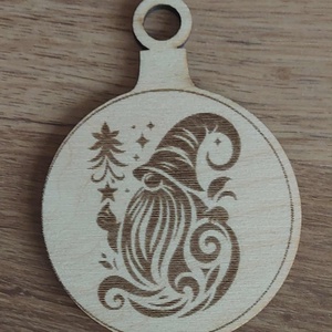 Karácsonyifadísz, Karácsony, Karácsonyi lakásdekoráció, Karácsonyfadíszek, Gravírozás, pirográfia, MESKA