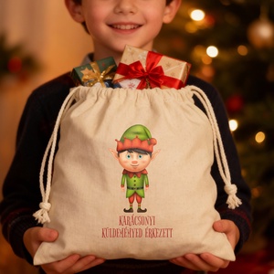 Névre szóló mikulás zsák - Manós - 101313, Karácsony, Mikulás, Mikulás zsák, Mindenmás, MESKA