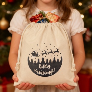 Boldog Karácsonyt! mikulás zsák - 101321, Karácsony, Mikulás, Mikulás zsák, Mindenmás, MESKA