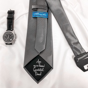 Nyakkendő egyedi felirattal - ruha & divat - férfi ruha - nyakkendő - Meska.hu