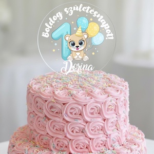 Névre szóló tortadísz - tortabeszúró első szülinapra, Otthon & Életmód, Konyhafelszerelés, tálalás, Sütés, főzés, Sütidísz, Mindenmás, MESKA