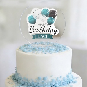 Névre szóló TORTADÍSZ születésnapra - egyedi tortabeszúró, Kellékek & szerszámok, Dekorációs kellékek, Egyéb kellékek, Mindenmás, MESKA