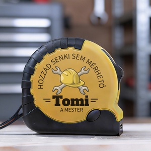 Névre szóló MÉRŐSZALAG férfiaknak - hozzád senki sem mérhető, Otthon & Életmód, Ház & Kert, Szerszám & Eszközök, Mindenmás, MESKA