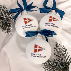 Karácsonyi logózott díszgömb cégeknek - karácsony - karácsonyi lakásdekoráció - karácsonyfadíszek - Meska.hu
