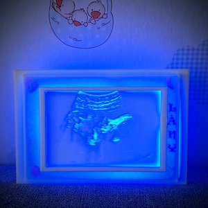 Gender reveal: baba nemét felfedő egyedi világító litofán kép - otthon & életmód - babaszoba, gyerekszoba - babaszoba dekoráció - Meska.hu