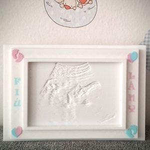 Gender reveal: baba nemét felfedő egyedi világító litofán kép - otthon & életmód - babaszoba, gyerekszoba - babaszoba dekoráció - Meska.hu
