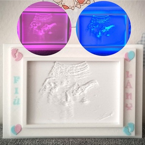 Gender reveal: baba nemét felfedő egyedi világító litofán kép, Otthon & Életmód, Babaszoba, gyerekszoba, Babaszoba dekoráció, Fotó, grafika, rajz, illusztráció, Mindenmás, MESKA