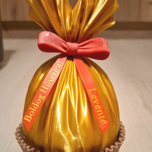 Arany húsvéti tojás alakú tároló, Ünnepi díszek, dekorációk, Húsvéti díszek és dekorációk, Húsvéti tojás, hímestojás, Mindenmás, MESKA