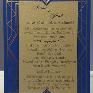 Egyedi, modern esküvői meghívó , Esküvő, Meghívó & Kártya, Meghívó, Fotó, grafika, rajz, illusztráció, MESKA