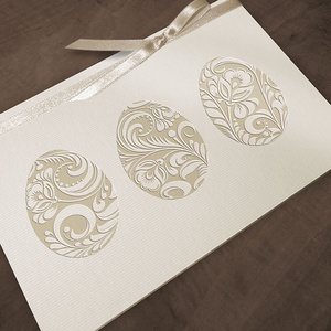 Egyedi mintás húsvéti lap, Otthon & Életmód, Papír, írószer, Ajándékozás kellékei, Képeslap, üdvözlőlap, Fotó, grafika, rajz, illusztráció, Papírművészet, MESKA