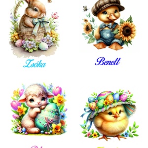 Húsvéti zsák egyedi mintával, névvel  - táska & tok - kézitáska & válltáska - kézitáska - Meska.hu