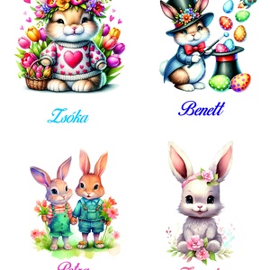 Húsvéti zsák egyedi mintával, névvel  - táska & tok - kézitáska & válltáska - kézitáska - Meska.hu