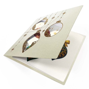 Karácsonyi képeslap melyet lézervágott minta díszít., Karácsony, Karácsonyi ajándékozás, Karácsonyi képeslap, üdvözlőlap, ajándékkísérő, Papírművészet, MESKA