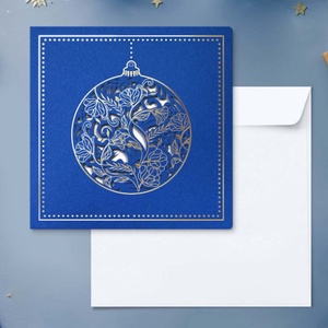 Karácsonyi képeslap egyedi grafikával, kivágással - karácsony - karácsonyi ajándékozás - karácsonyi képeslap, üdvözlőlap, ajándékkísérő - Meska.hu