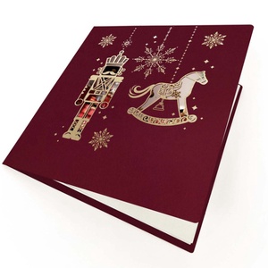 Karácsonyi képeslap egyedi grafikával, kivágással - karácsony - karácsonyi ajándékozás - karácsonyi képeslap, üdvözlőlap, ajándékkísérő - Meska.hu