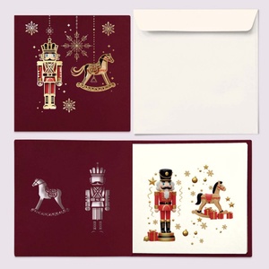 Karácsonyi képeslap egyedi grafikával, kivágással - karácsony - karácsonyi ajándékozás - karácsonyi képeslap, üdvözlőlap, ajándékkísérő - Meska.hu