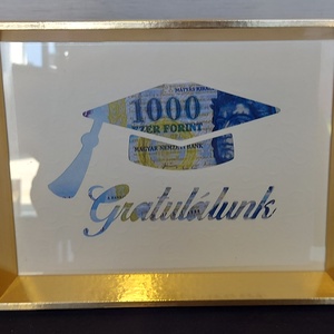 Ballagási pénzátadó keret - otthon & életmód - papír, írószer - meghívó - ballagási meghívó - Meska.hu