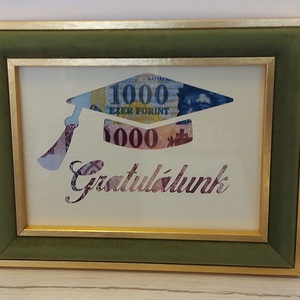 Ballagási pénzátadó keret, Otthon & Életmód, Papír, írószer, Meghívó, Ballagási meghívó, Papírművészet, Mindenmás, MESKA