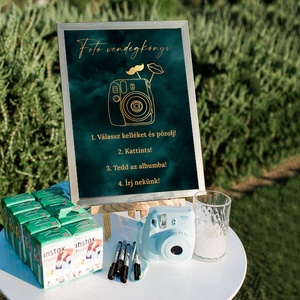 Polaroid vendégkönyv poszter esküvőre - Meska.hu