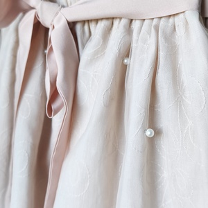 Púder gyöngyös tüllszoknya - ruha & divat - babaruha & gyerekruha - szoknya - Meska.hu