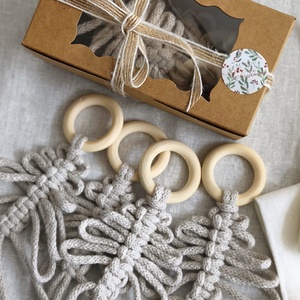 4 darabos szalvétagyűrű / karácsonyfadísz díszdobozban - Meska.hu