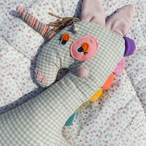 Unikornis textiljáték - játék & sport - plüssállat & játékfigura - unikornis - Meska.hu