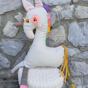 Unikornis textiljáték - játék & sport - plüssállat & játékfigura - unikornis - Meska.hu